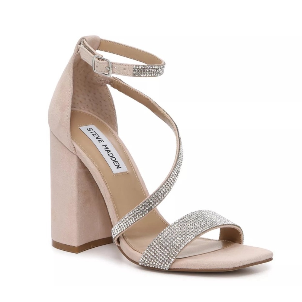 Steve Madden Varali Nude Multi Rhinestone Heel